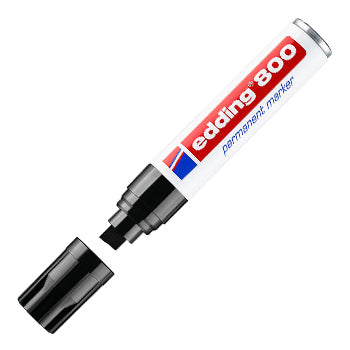 Marcador Permanente Grosso Edding 800 4-12mm Preto 1un