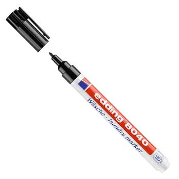 Marcador Tecidos Edding 8040 1mm Preto 1un