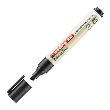 Marcador Permanente Grosso Edding e-22 1-5mm Preto 1un