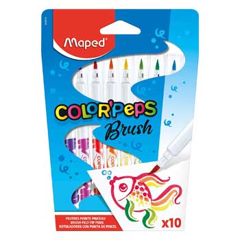 Marcador Feltro 010un Maped Color Peps Brush