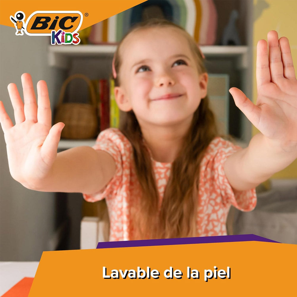 Marcador Feltro 024un (18+6) Bic Kids Couleur