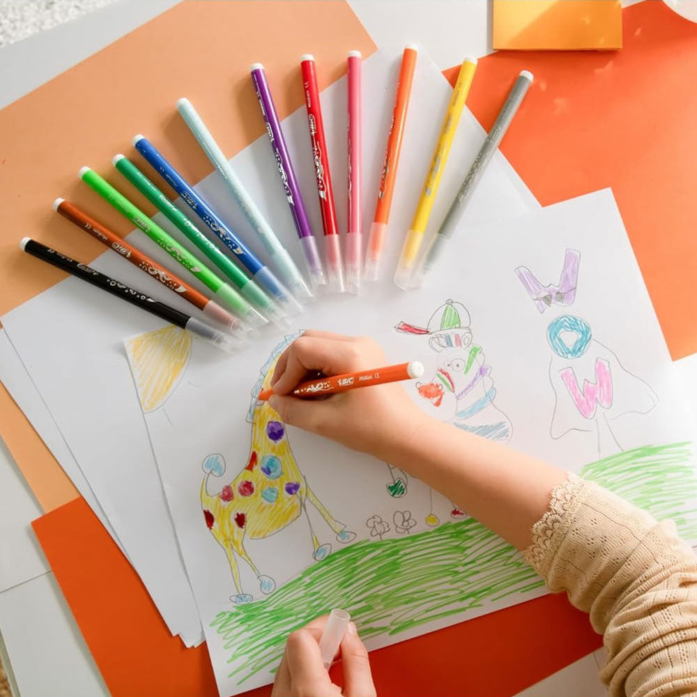 Marcador Feltro 024un (18+6) Bic Kids Couleur