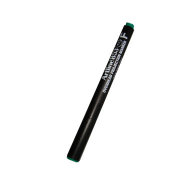 Marcador Permanente Fino Artline 853 0,5mm Verde 12un