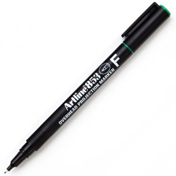 Marcador Permanente Fino Artline 853 0,5mm Verde 12un