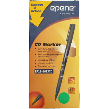 Marcador Permanente Médio Epene 2013CD Verde 1un