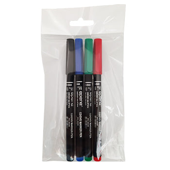 Marcador Permanente Fino Epene 2016CD 0,6mm 4 Cores 4un