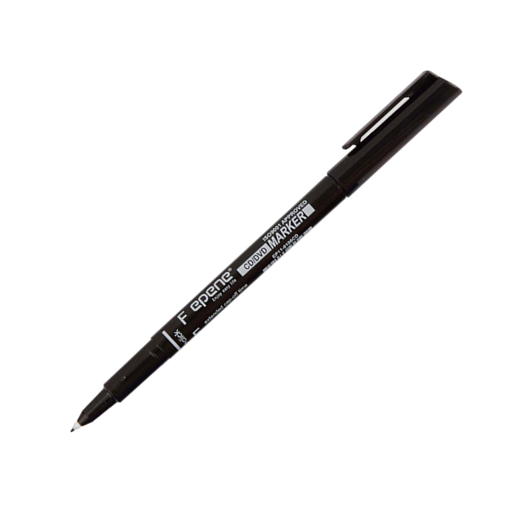 Marcador Permanente Fino Epene 0106CD 0,6mm Preto 1un