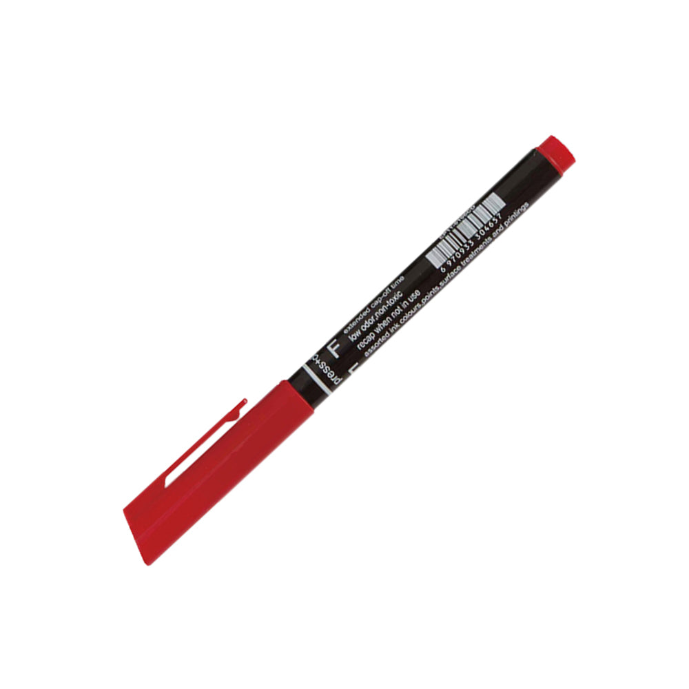 Marcador Permanente Fino Epene 0106CD 0,6mm Vermelho 1un