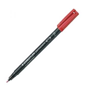 Marcador Permanente Fino Lumocolor 318F 0,6mm Vermelho 1un