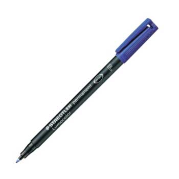 Marcador Permanente Fino Lumocolor 318F 0,6mm Azul 1un