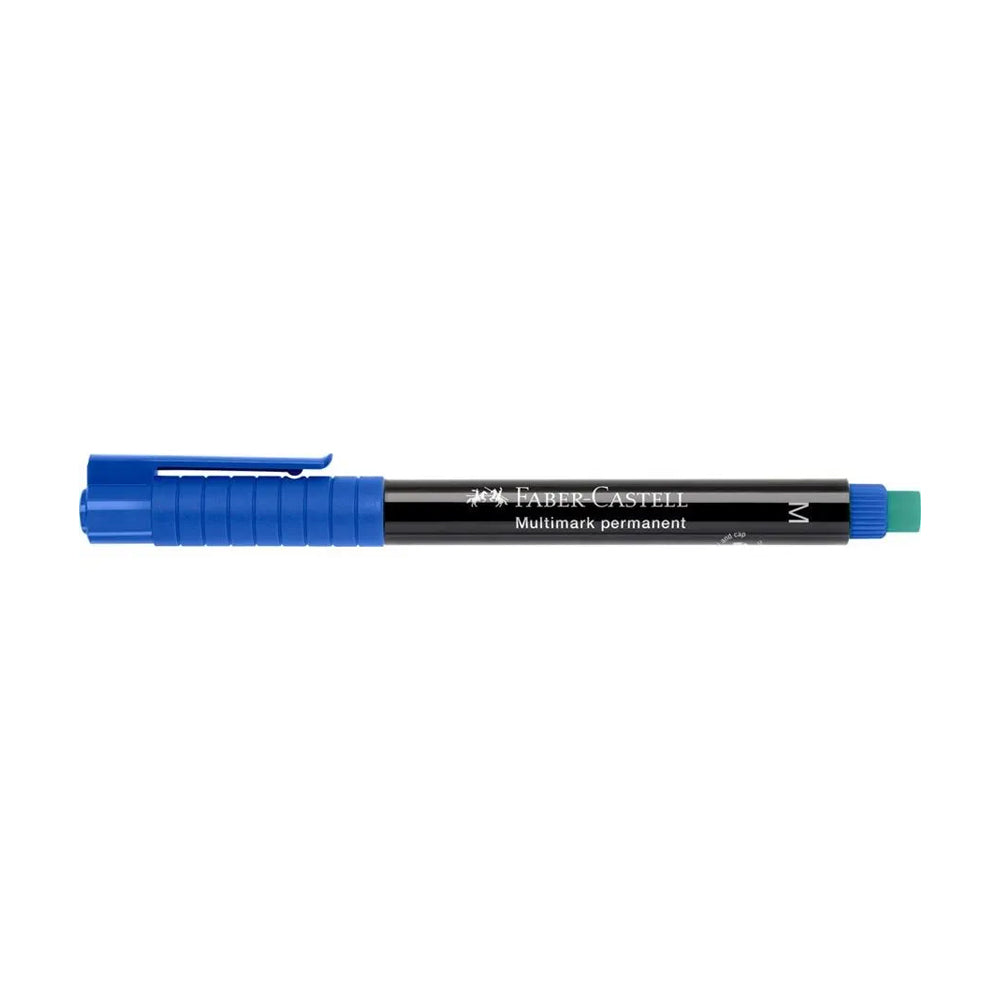 Marcador Permanente Médio Faber-Castell 0,9mm Azul 1un