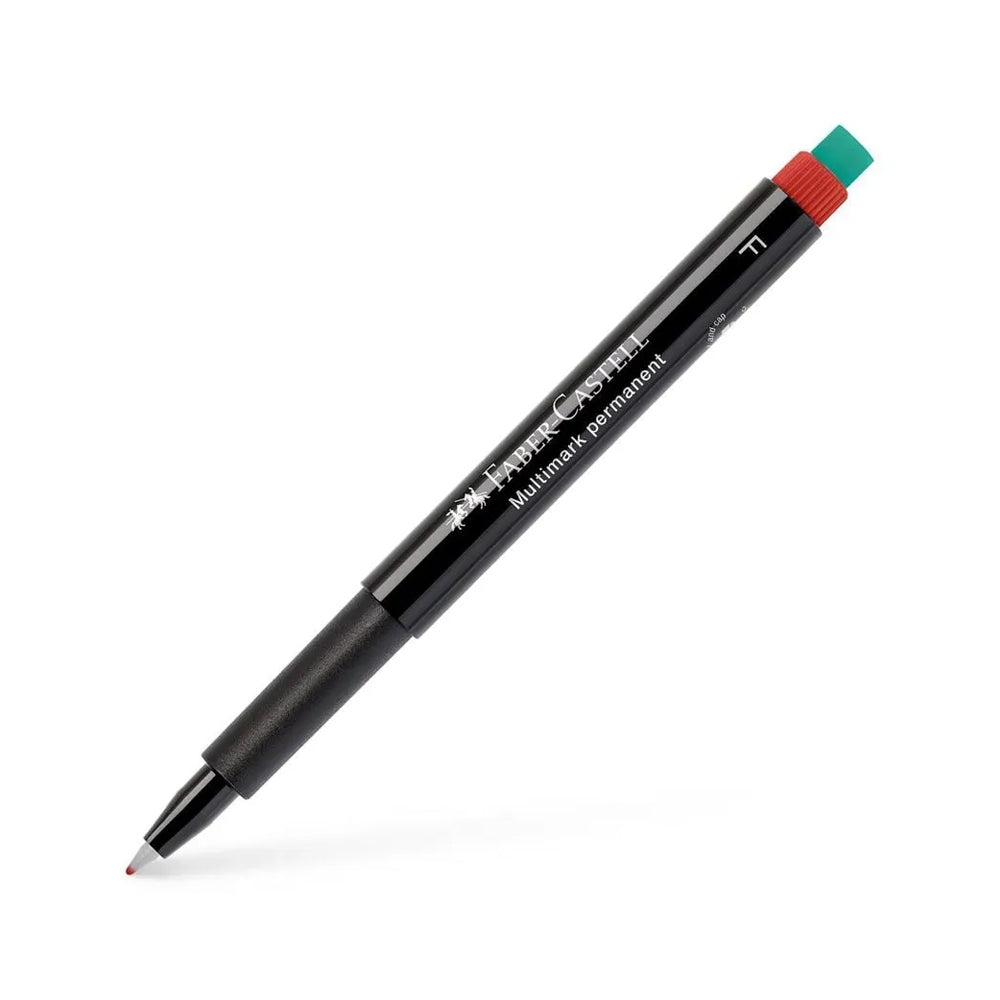 Marcador Permanente Fino Faber-Castell 0,7mm Vermelho 1un