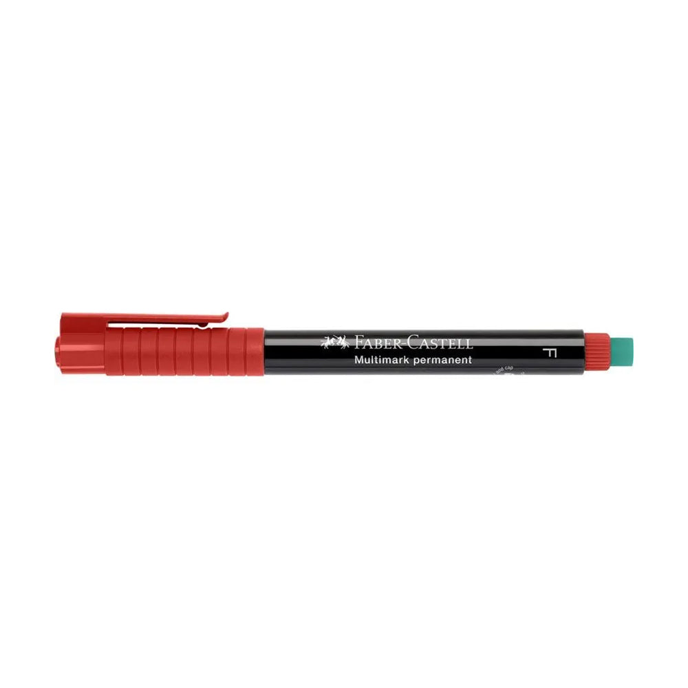 Marcador Permanente Fino Faber-Castell 0,7mm Vermelho 1un