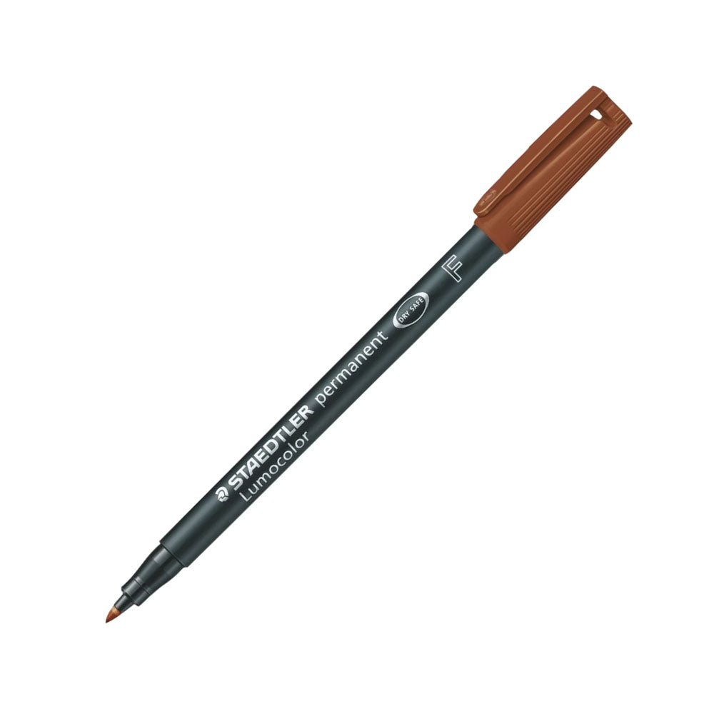 Marcador Permanente Fino Lumocolor 318F 0,6mm Castanho 1un