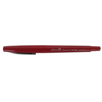 Marcador Permanente Médio Alban AC1214-02 Vermelho 1un