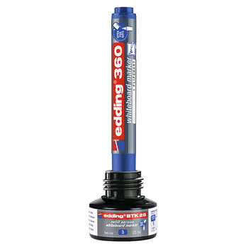 Recarga Marcador Quadros Brancos Edding BTK25 Preto 25ml 1un