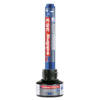Recarga Marcador Quadros Brancos Edding BTK25 Preto 25ml 1un