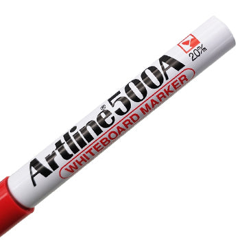 Marcador Quadros Brancos Artline 500A 2mm Vermelho 12un