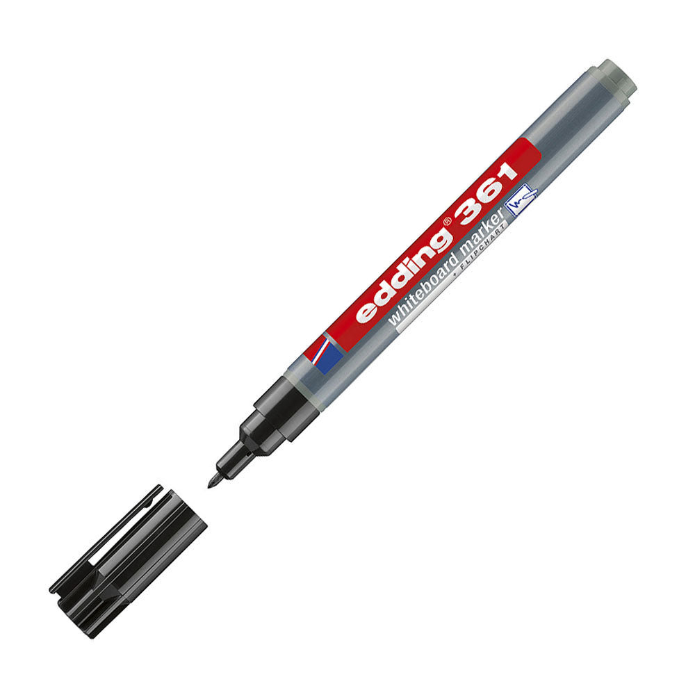 Marcador Quadros Brancos Recarregável Edding 361 Preto 1un