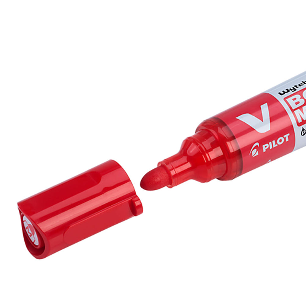 Marcador Quadros Brancos Recarregável Pilot VBoard Vermelho