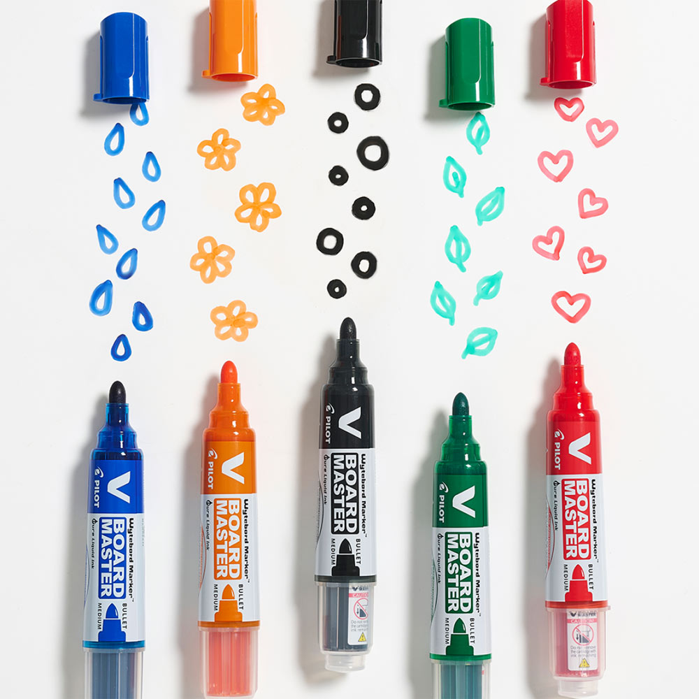 Marcador Quadros Brancos Recarregável Pilot VBoard Vermelho