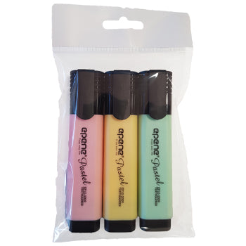 Marcador Fluorescente Epene Pastel 3 Cores 3un