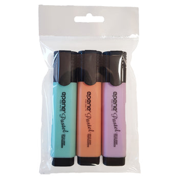 Marcador Fluorescente Epene Pastel 3 Cores 3un