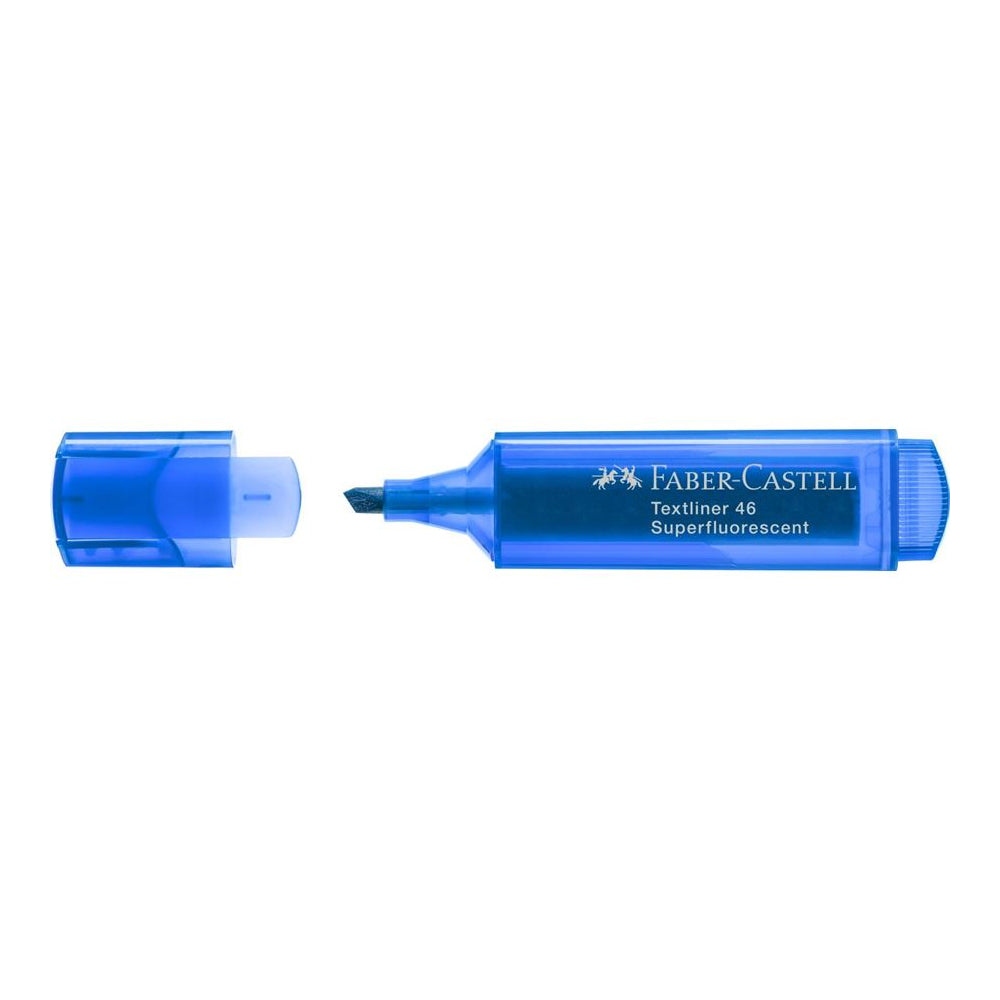 Marcador Fluorescente Faber Textliner 46 Azul 10un