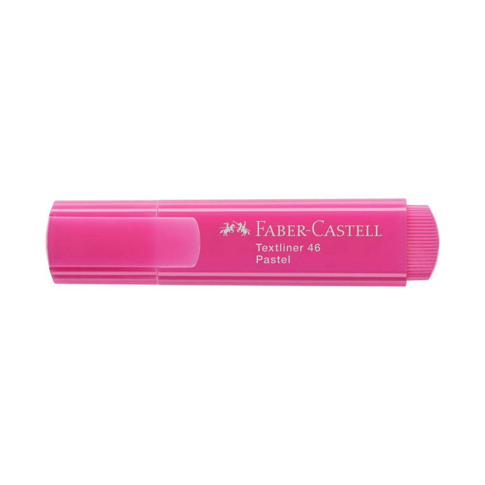 Marcador Fluorescente Faber Textliner 46 Rosa Pastel 10un