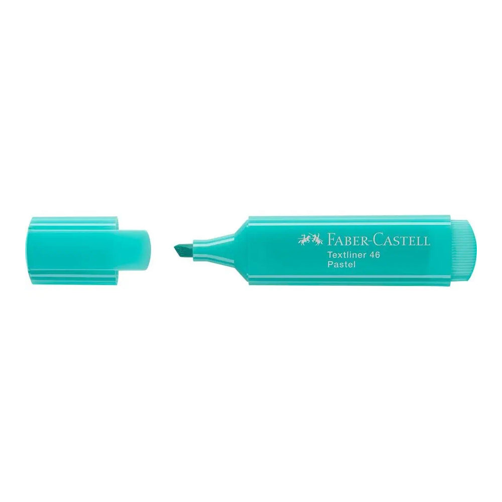Marcador Fluorescente Faber Textliner 46 Turquesa Pastel 10u
