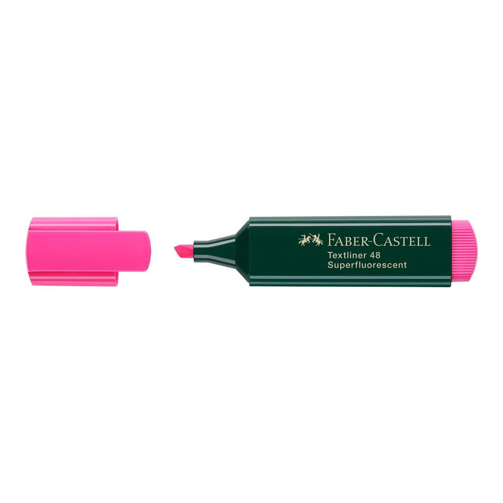 Marcador Fluorescente Faber Textliner 48 Rosa 10un
