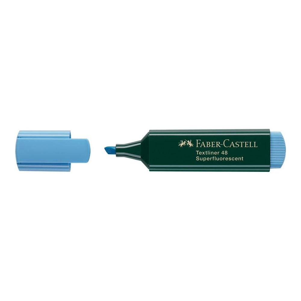 Marcador Fluorescente Faber Textliner 48 Azul 10un