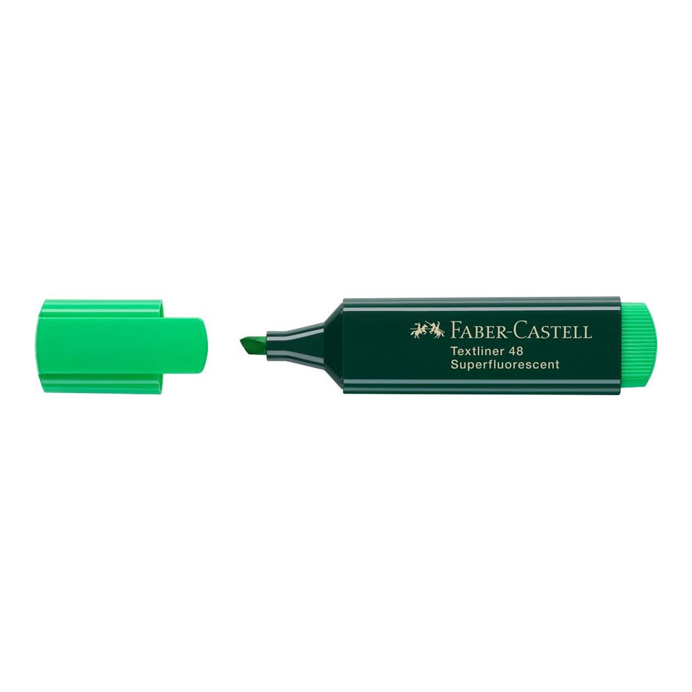 Marcador Fluorescente Faber Textliner 48 Verde 10un