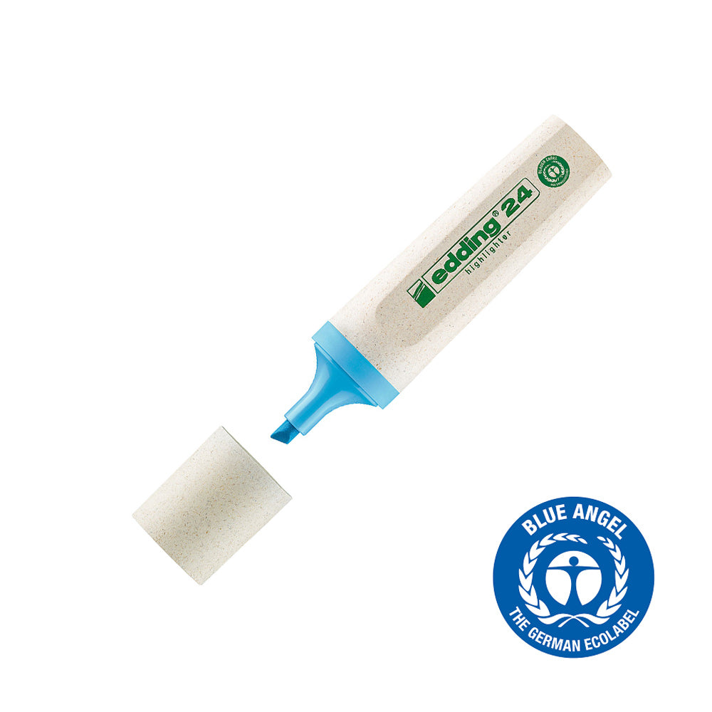 Marcador Fluorescente Edding 24 Ecoline 2-5mm Azul 1un