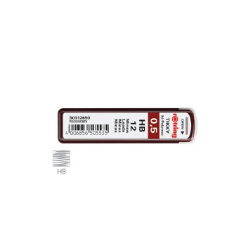 Minas Grafite 0,5mm HB Rotring 12un