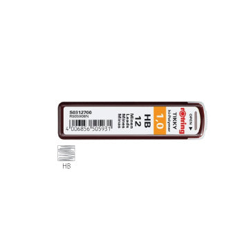 Minas Grafite 1mm HB Rotring 12un