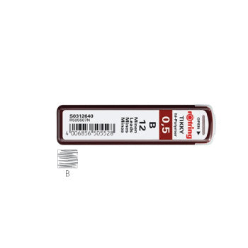 Minas Grafite 0,5mm B Rotring 12un