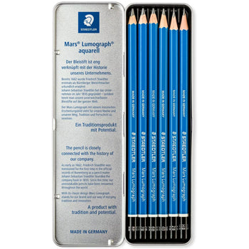 Lápis Grafite 100 G6 STAEDTLER Mars Lumograph Cx Metal 6un