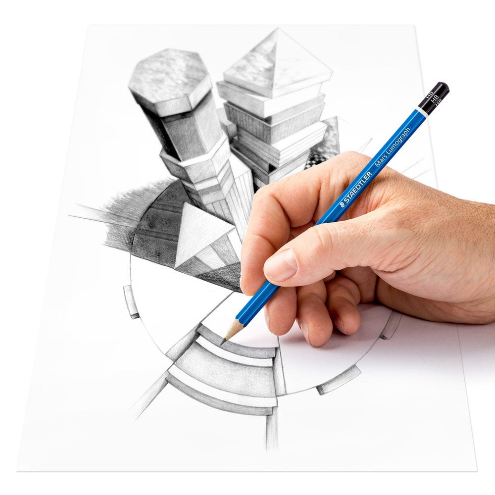Lápis Grafite 100 G12 STAEDTLER Mars Lumograph Cx Metal 12un