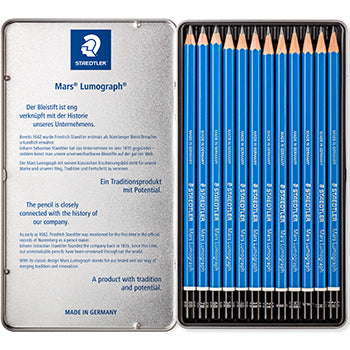 Lápis Grafite 100G12S STAEDTLER Mars Lumograph Cx Metal 12un