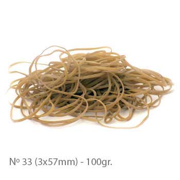 Elásticos 03x90mm Nº33 100g