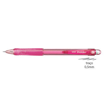 Lapiseira 0,5mm UNI Shalaku M5-100 Rosa