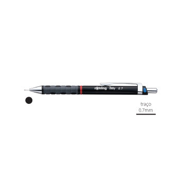 Lapiseira 0,7mm Rotring Tikky II Preto