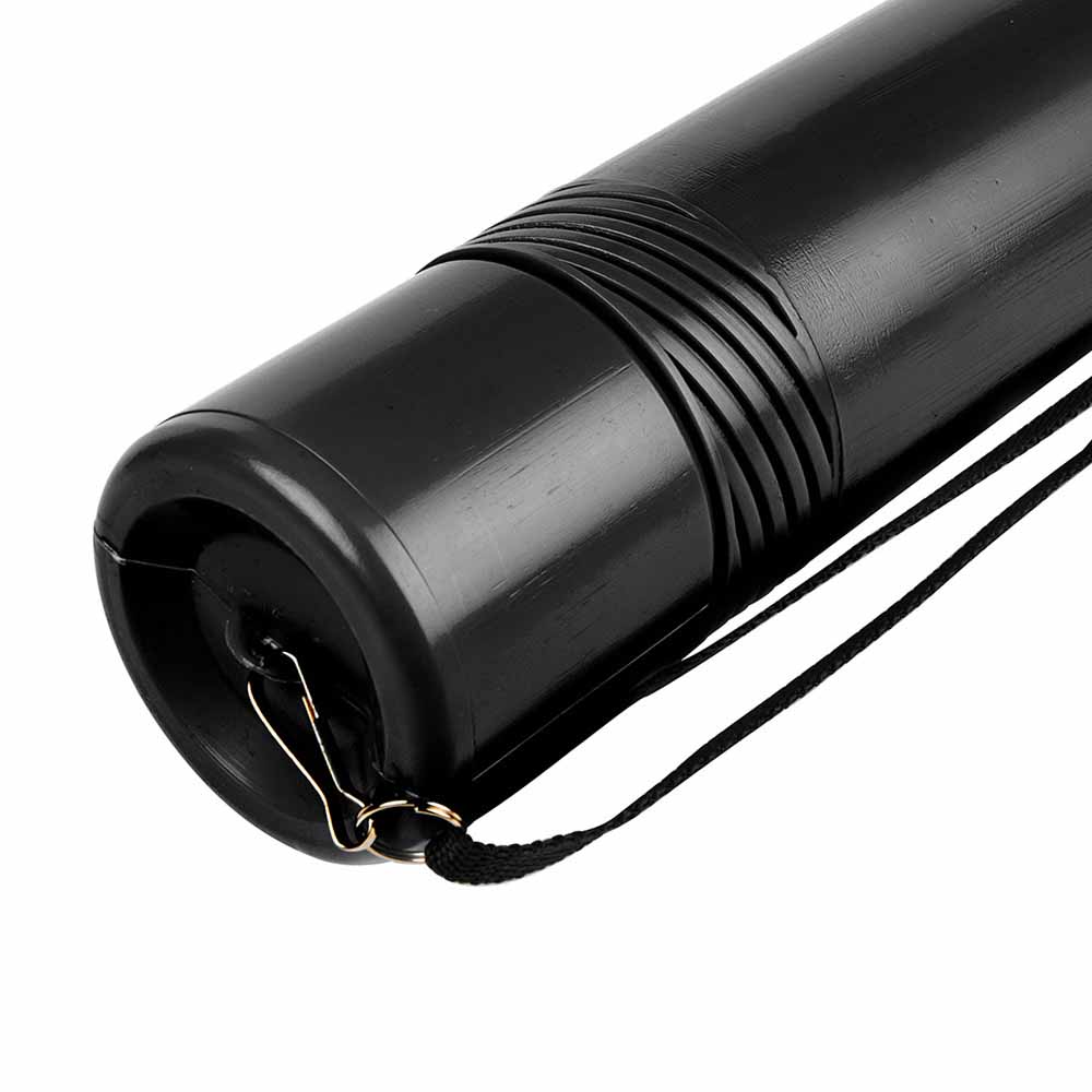 Tubo Porta Desenhos Plástico 50cm Diâmetro 6cm Preto