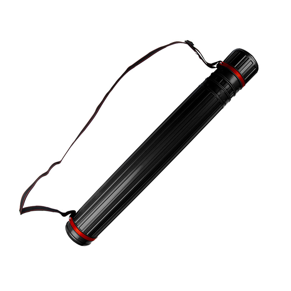 Tubo Porta Desenhos Plástico 75cm Diâmetro 9cm Preto