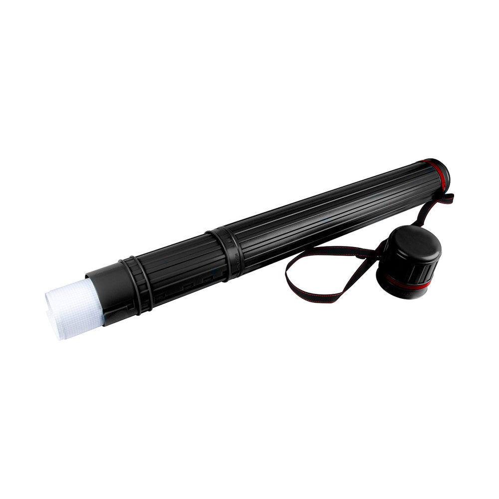 Tubo Porta Desenhos Plástico 75cm Diâmetro 9cm Preto