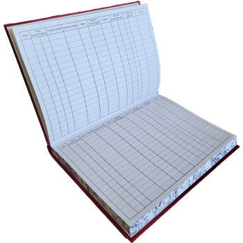 Livro de Bordo 23x16cm 100 Folhas 3600 Registos (1090)