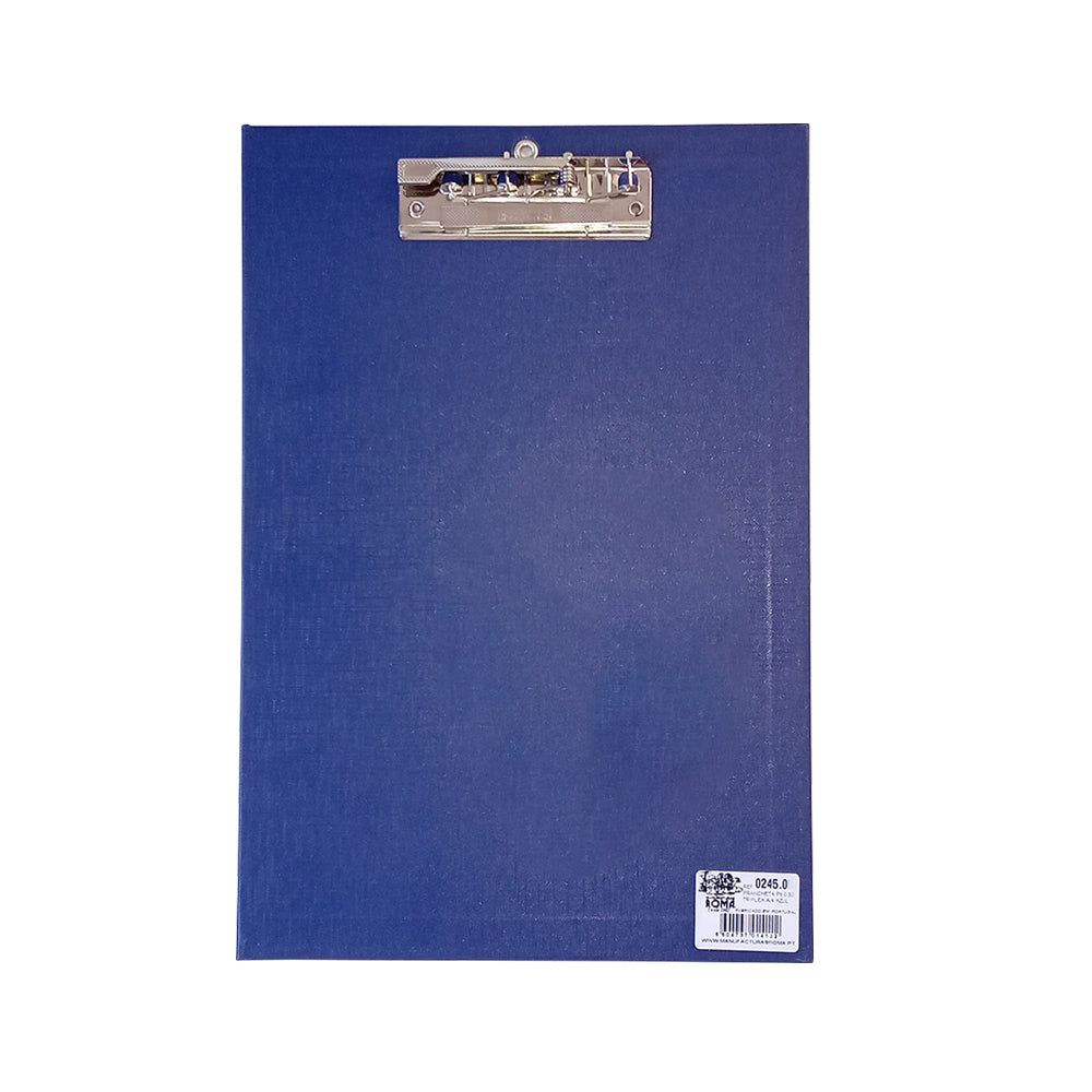 Prancheta A4 34x22,5cm Cartão Plastificado Azul