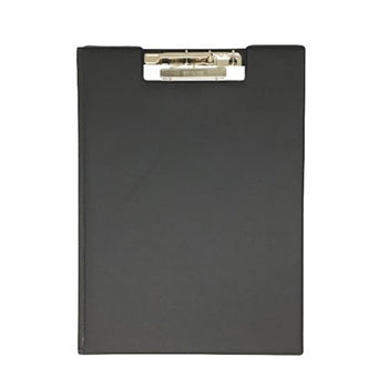 Prancheta A4 Plástico c/Capa e Bolsa Interior 255.01 Preto