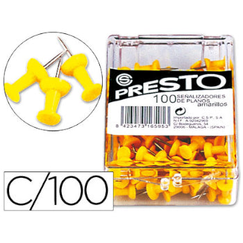 Sinalizadores Presto Amarelo 100un